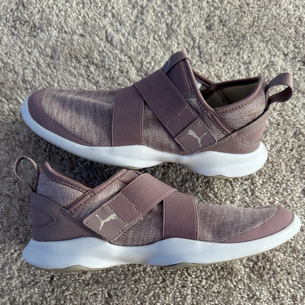 Puma Mauve/Dusty Pink Slip-On Sneakers